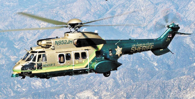 前警官科伯格（Michael Coberg）曾兼任洛縣警局直升機飛行員。維基百科