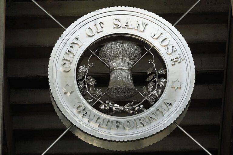 聖荷西市再獲全美「歡迎社區」榮譽，圖為該市市徽。美聯社資料圖