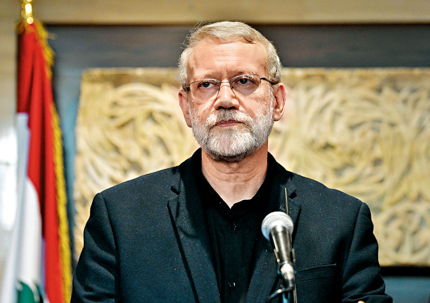 伊朗最高國家安全委員會秘書拉里賈尼。 新華社