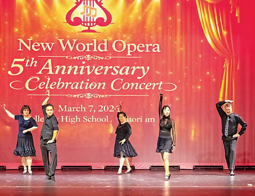 音樂會中的舞蹈表演。