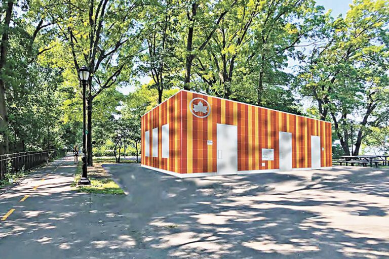 華盛頓堡公園的公廁設施原定於2025年3月啟用。 公園局圖片