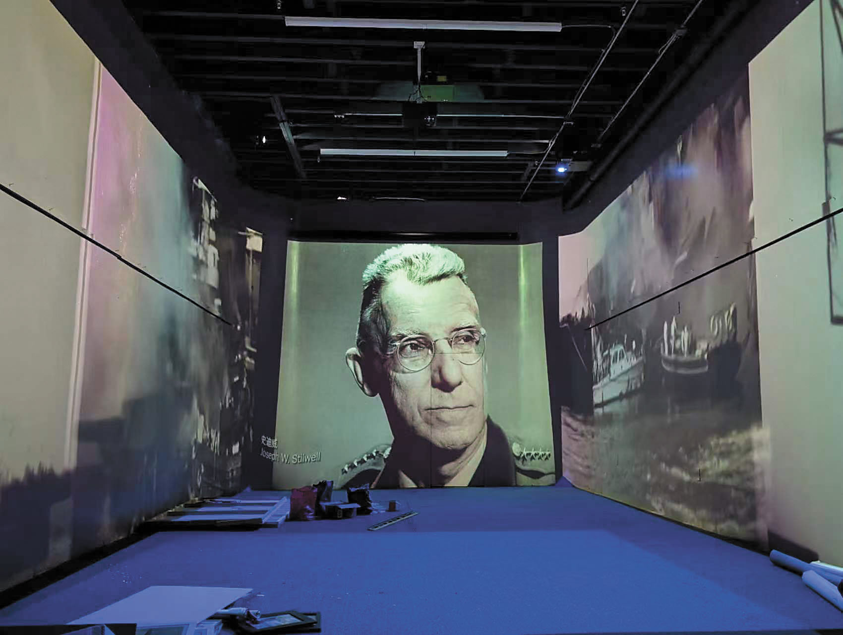 海外抗戰紀念館《烽煙中國》沉浸式展已完成調試。李競芬提供