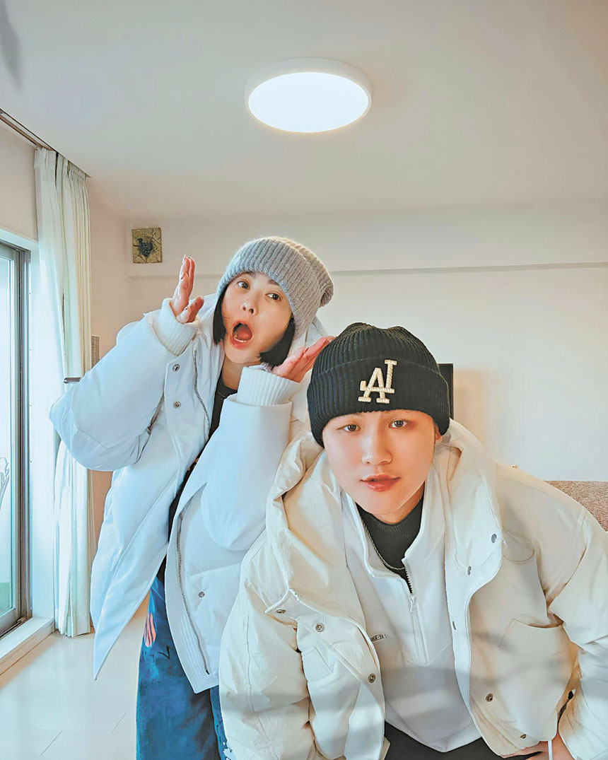 蕭淑慎與梁軒安在2017年步入婚姻殿堂。網上圖片