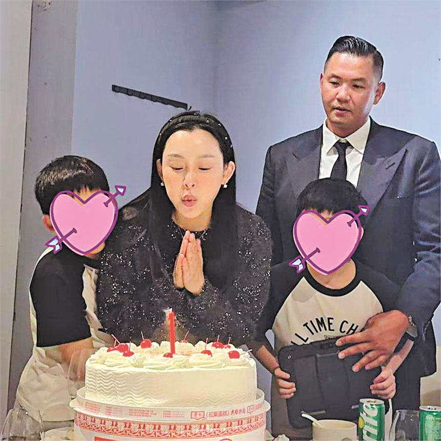 范瑋琪一家四口