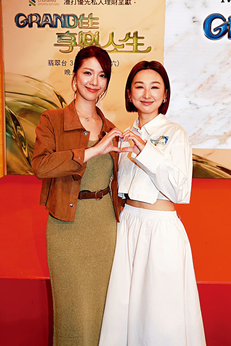 陳曉華（左）希望有份參演《許詩晴傳》。