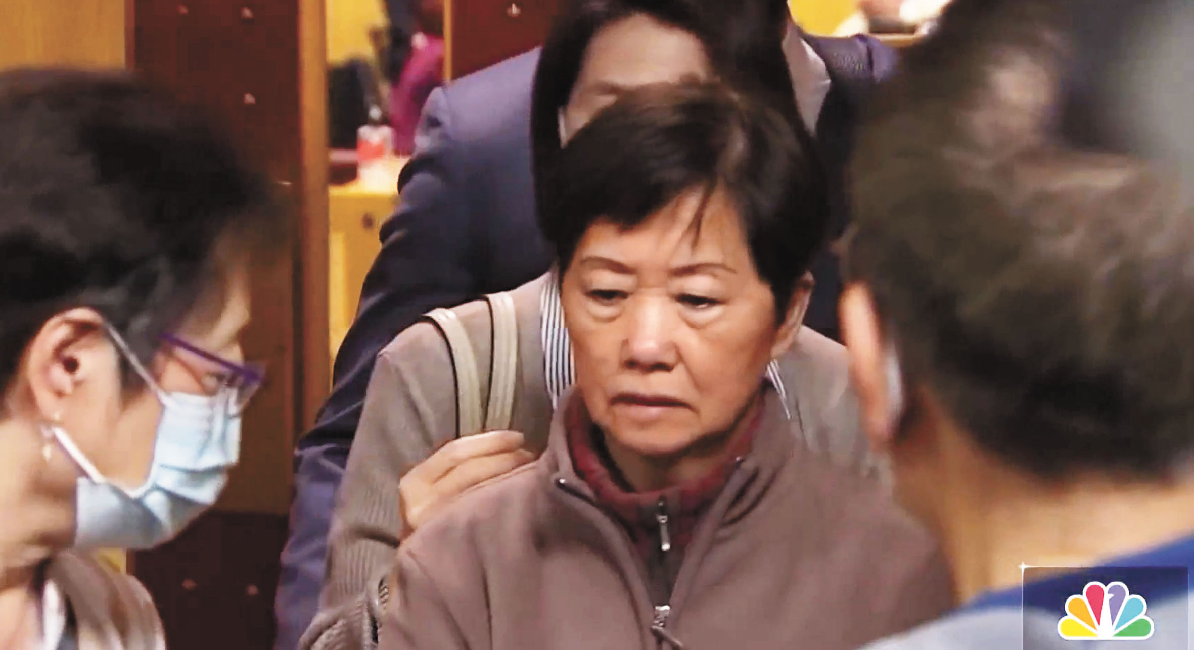 Mary Fong Lau此前出庭。NBC電視畫面