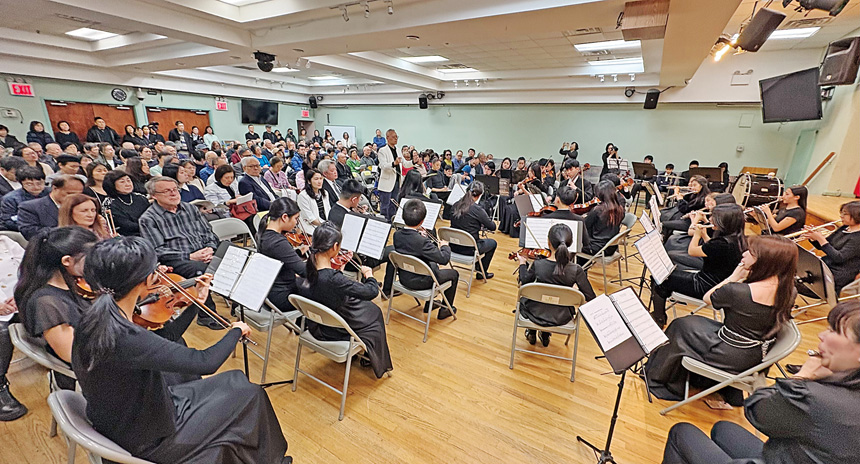 紐約幼獅青少年管弦樂團方秀蓉老師紀念音樂會在法拉盛的台灣會館舉辦。