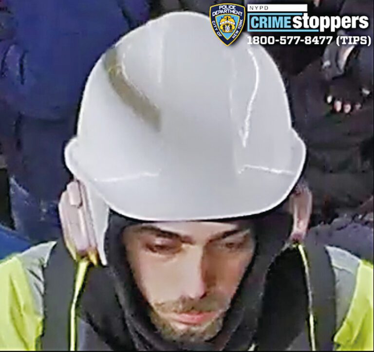 圖為涉案男嫌。 NYPD