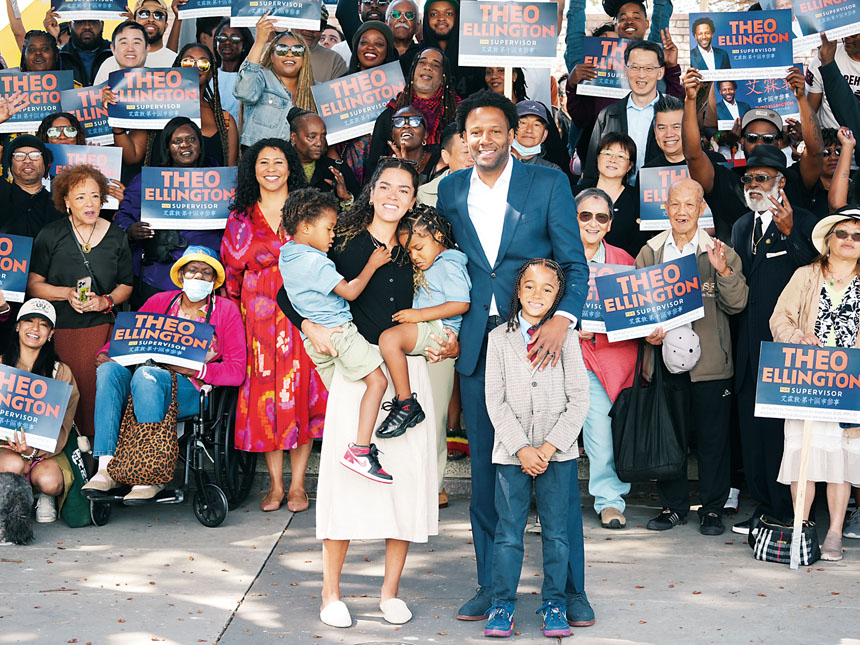 艾霖敦與太太及三個兒子。記者黃偉江攝