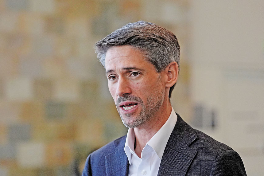 聖荷西市長馬漢正競選州長。美聯社資料圖片