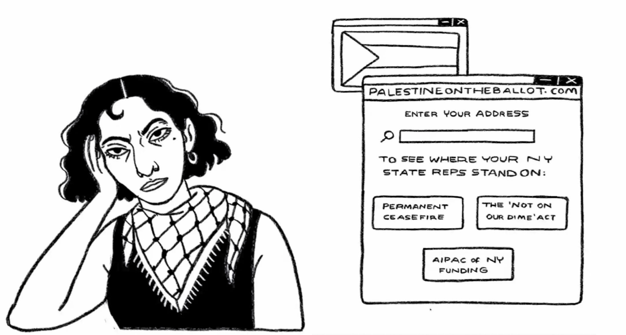 杜瓦吉曾為民主社會主義者的活動創作了動畫與圖表。TikTok截圖