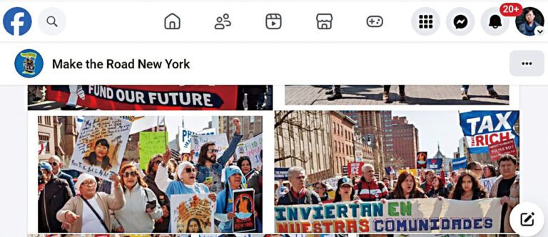 拓路紐約成員在奧本尼遊行。