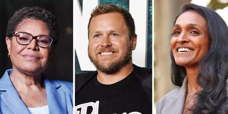 由左至右：巴斯、普瑞特、拉曼。洛杉磯時報、美聯社