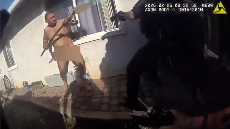 北加裸男暴走襲警遭槍擊 警方公開片段交代事件｜細說燊語