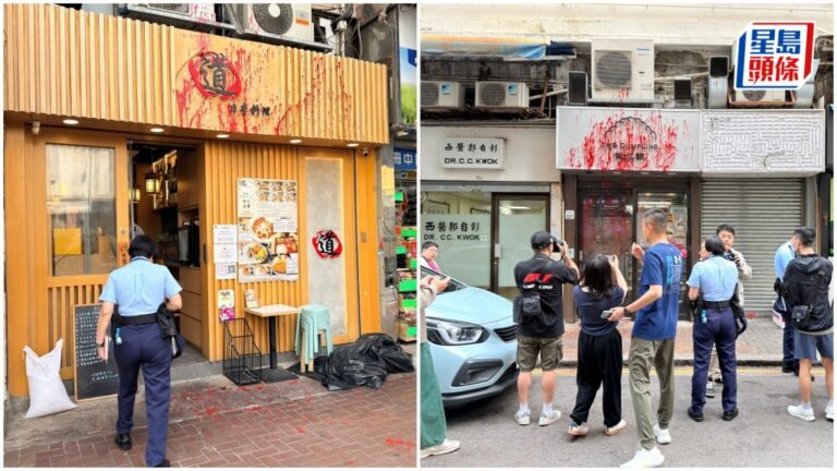 大窩口兩間同老闆食店遭刑事毀壞 警調查動機
