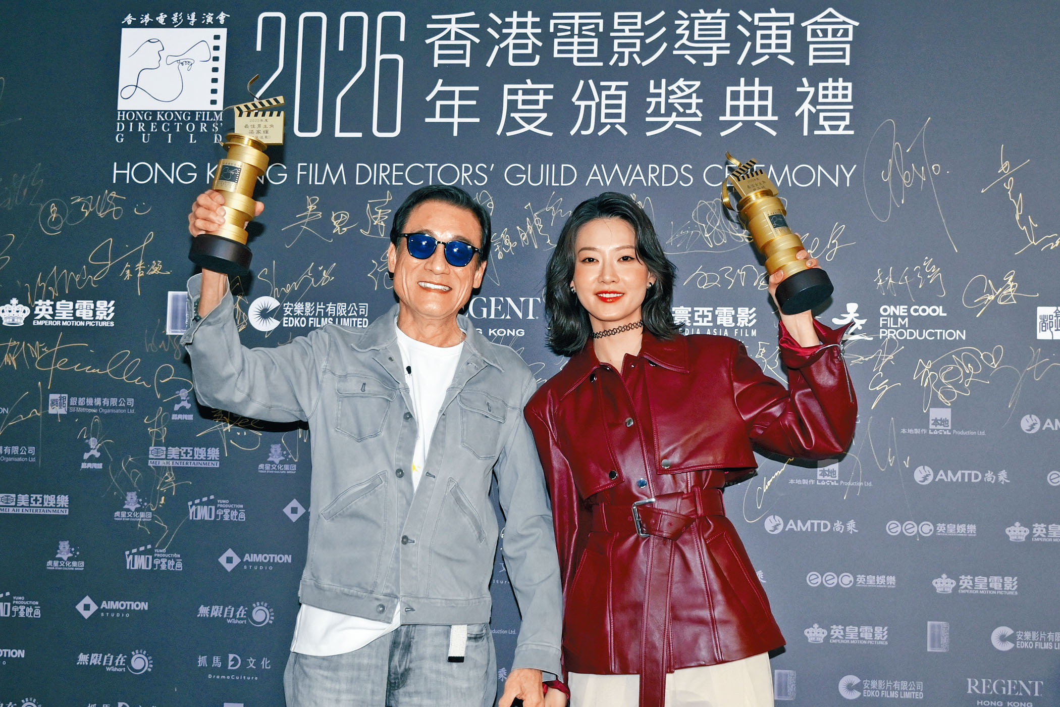 梁家輝、廖子妤封導演會影帝影后，對下個月的金像獎抱持平常心。