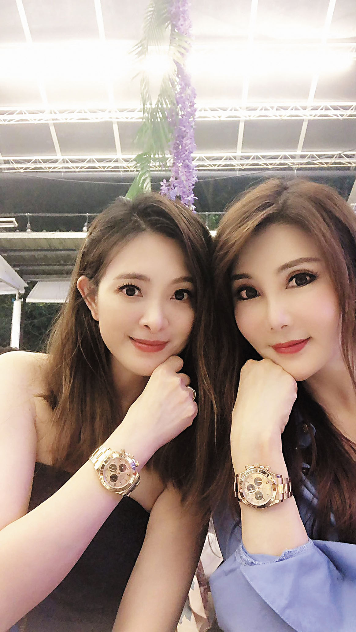 楊麗菁與劉真（左）交情深厚。網上圖片