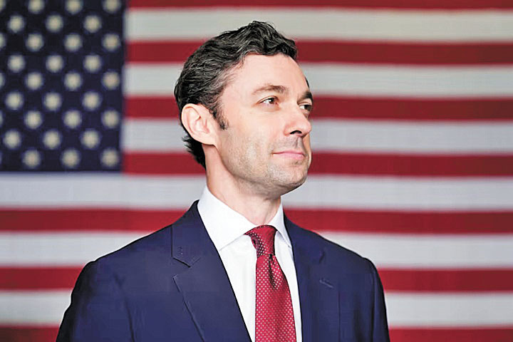 喬治亞州民主黨籍參議員奧索夫(Jon Ossoff)。美聯社