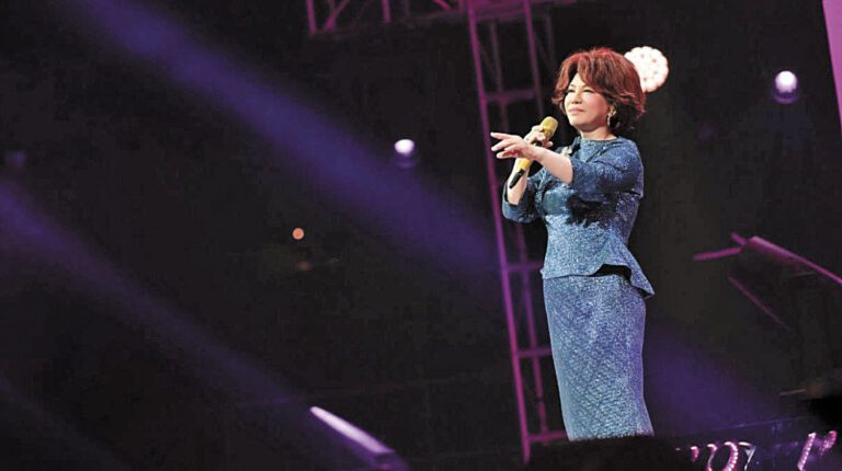 蔡琴21日晚在澳門舉行演唱會。網上圖片