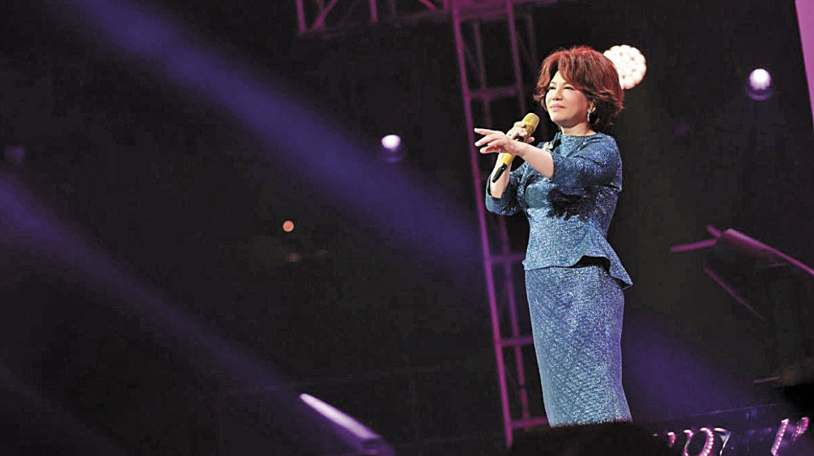 蔡琴21日晚在澳門舉行演唱會。網上圖片
