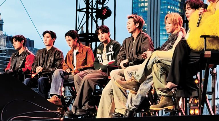 ■BTS在首爾舉行完回歸騷，即飛赴美國為新碟宣傳。 （YouTube片段截圖）