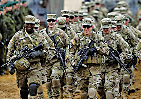 美國陸軍部隊。美聯社