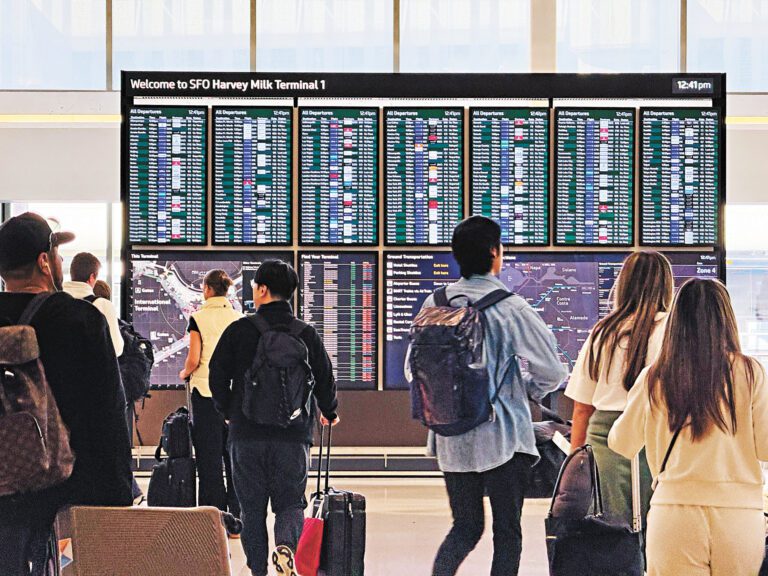 三藩市國際機場。本報資料圖