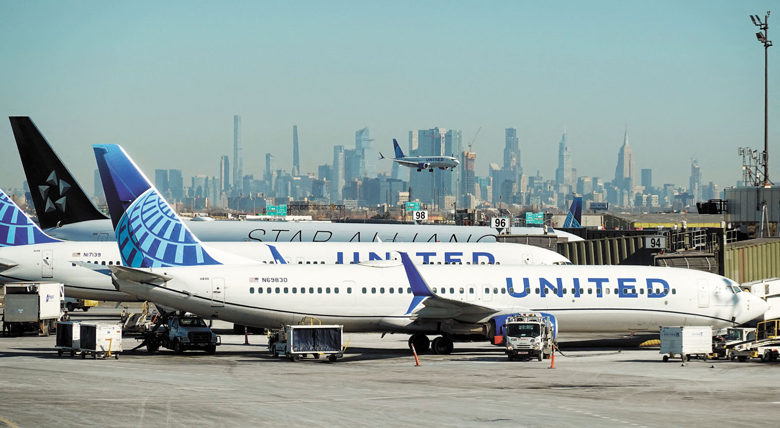 美聯航近日公布全新客艙設計,部分最小機型也在改造範圍內。路透社資料圖片