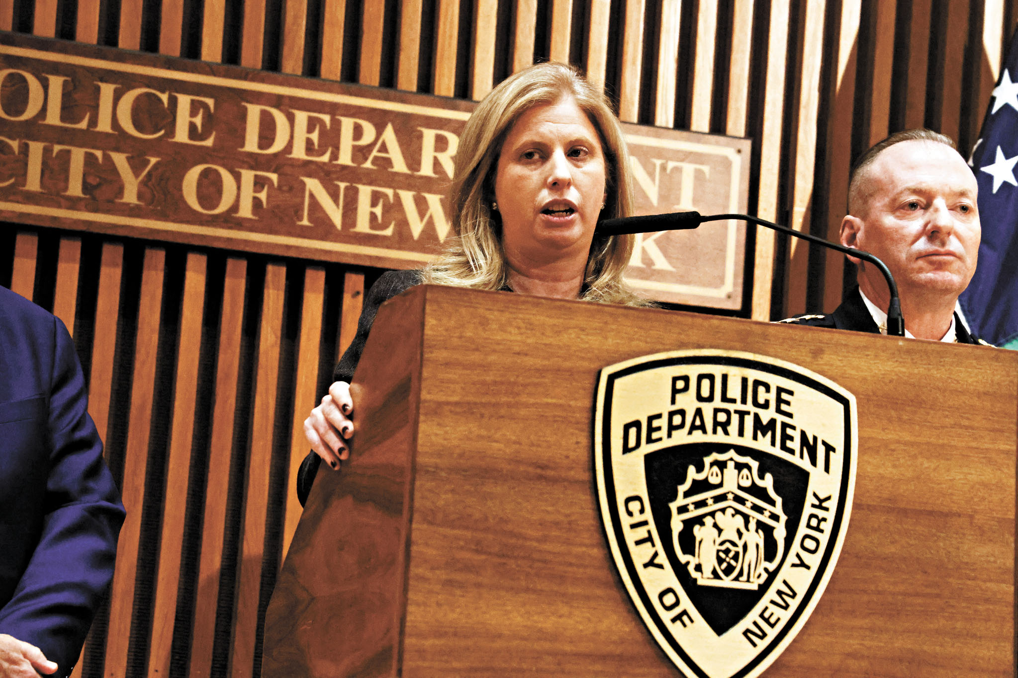 蒂施強調，警方正採取「多管齊下」的策略，並把重點轉向「精準警務」。 Jefferson Siegel/紐約時報