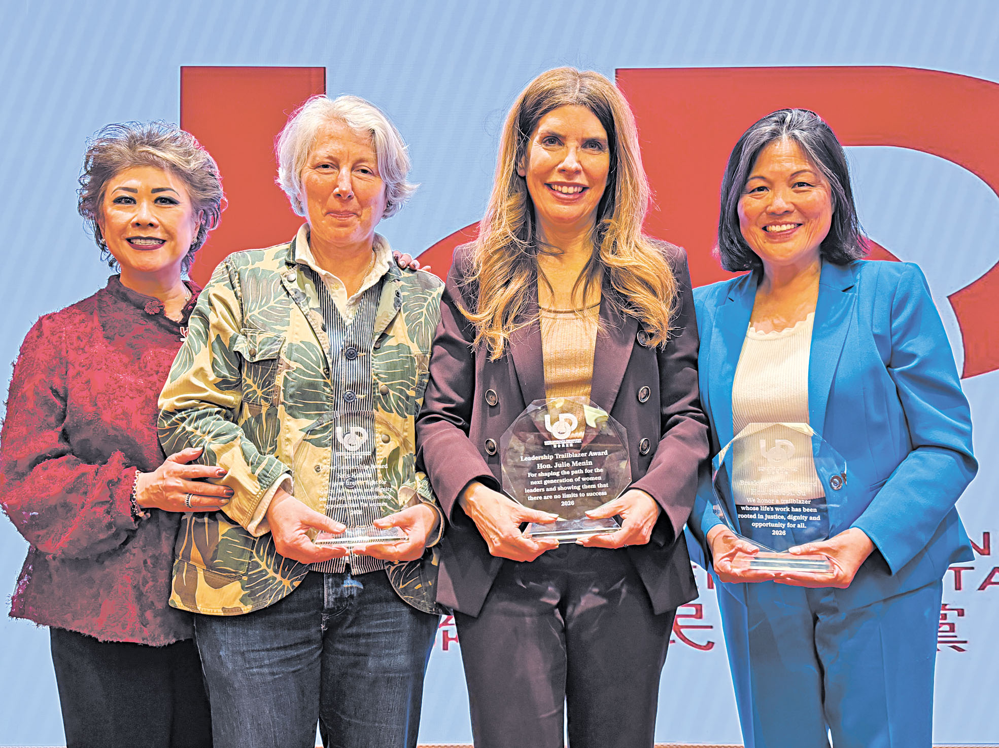 獲獎者合照，左起司徒仲青、Kris Kohler 、朱曼寧及蘇維思。