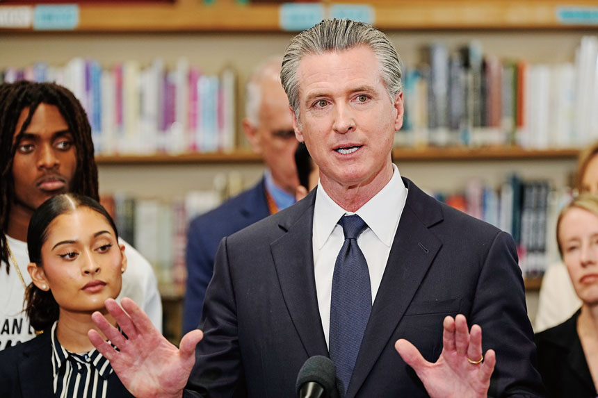 州長紐森簽署行政命令,禁止官員參與預測市場賭注。美聯社資料圖