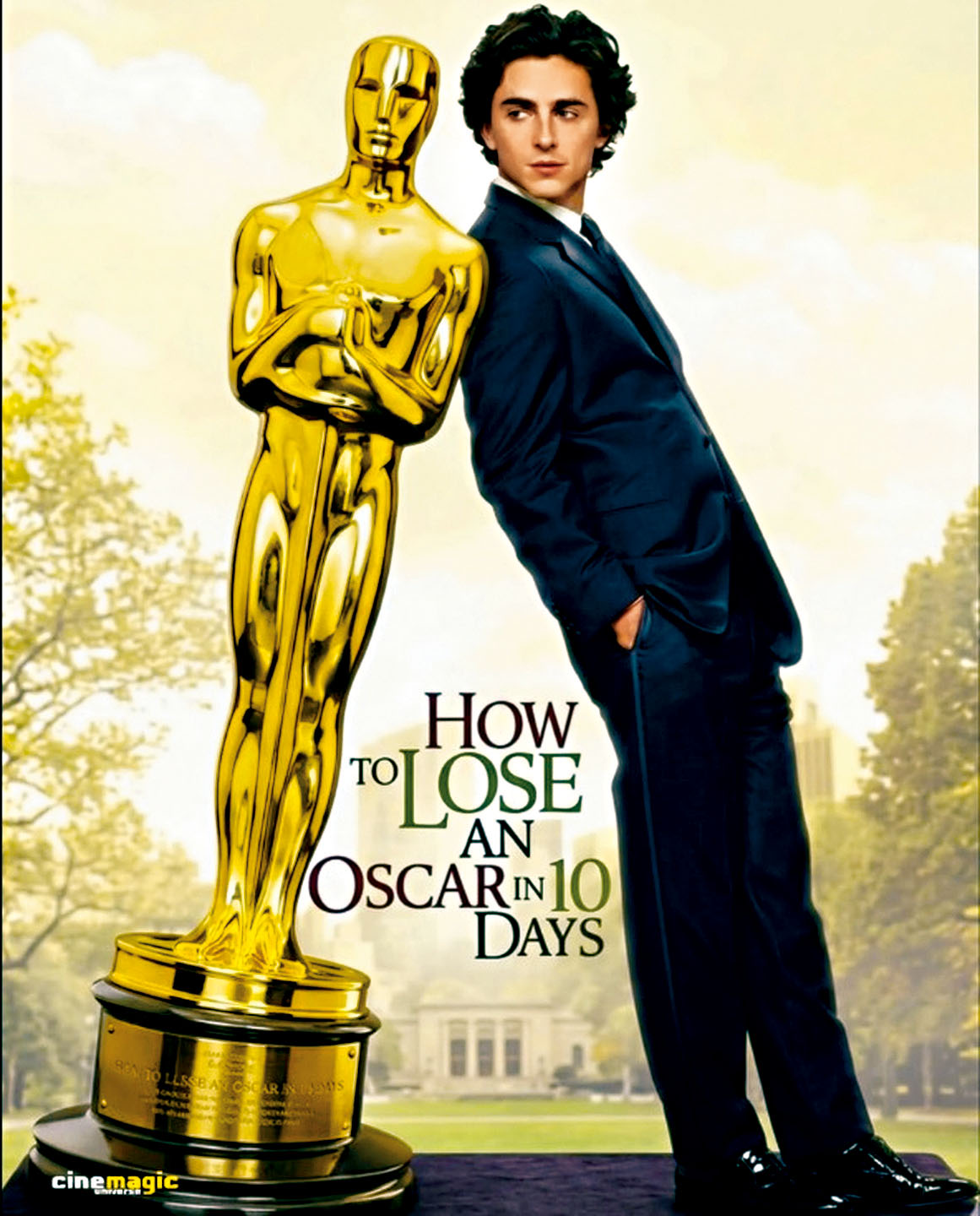 網民借《10天戀愛有限期》海報做梗圖，取笑甜茶只花10日（其實係13日）就丟失了一座奧斯卡。