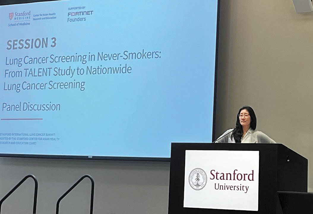 史大心胸外科和肺癌專家呂秀碧是高峰會共同主席。記者王蔚攝