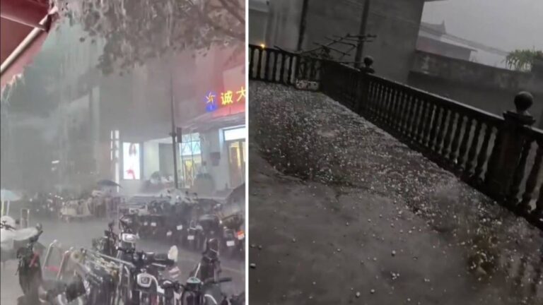 廣東多地發布冰雹暴雨預警 廣州需防龍捲風