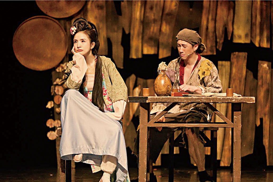 林依晨和陳漢典挑戰《桃花源》。網上圖片