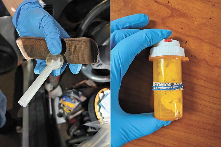 警方截查車輛時查獲毒品。聖馬刁市警察局