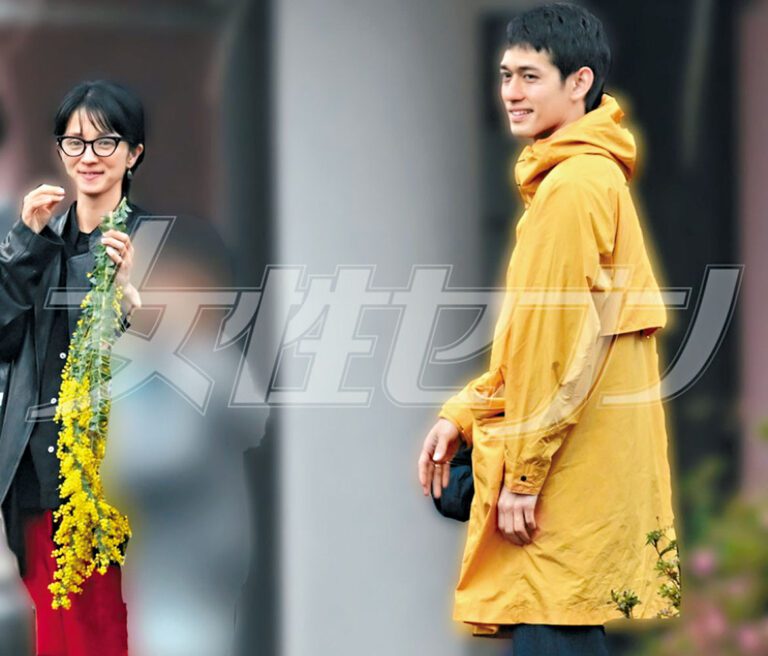 ■滿島光和再婚對象淺野啟介本月初被拍到跟友人出遊，阿光手上拿著金合歡花，十分浪漫。