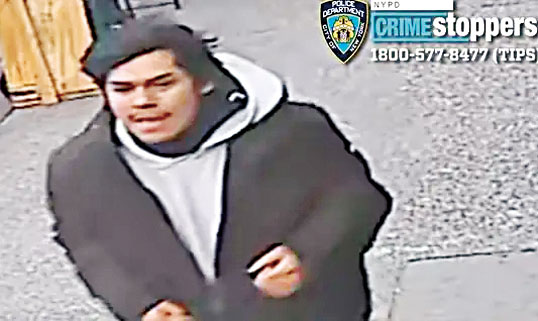 警方公佈嫌疑人圖像。