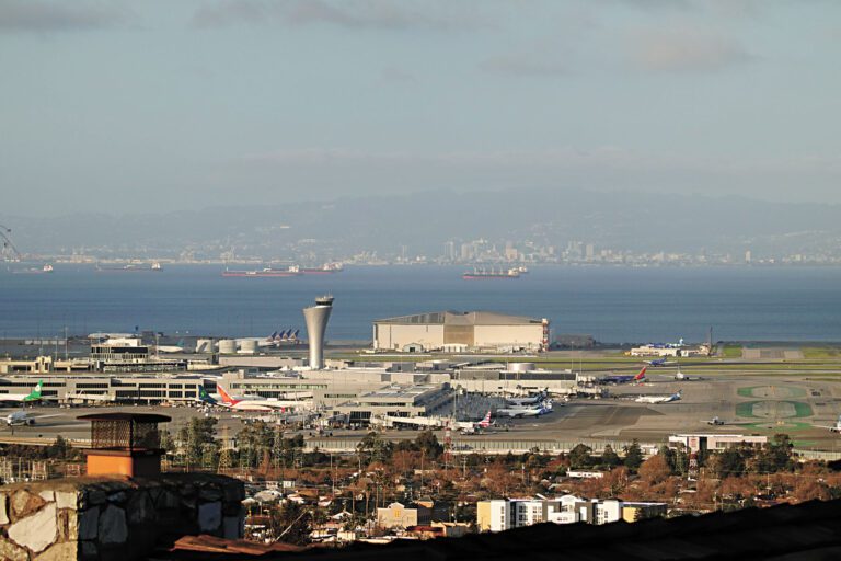 三藩市國際機場。本報資料圖/記者彭詩喬攝