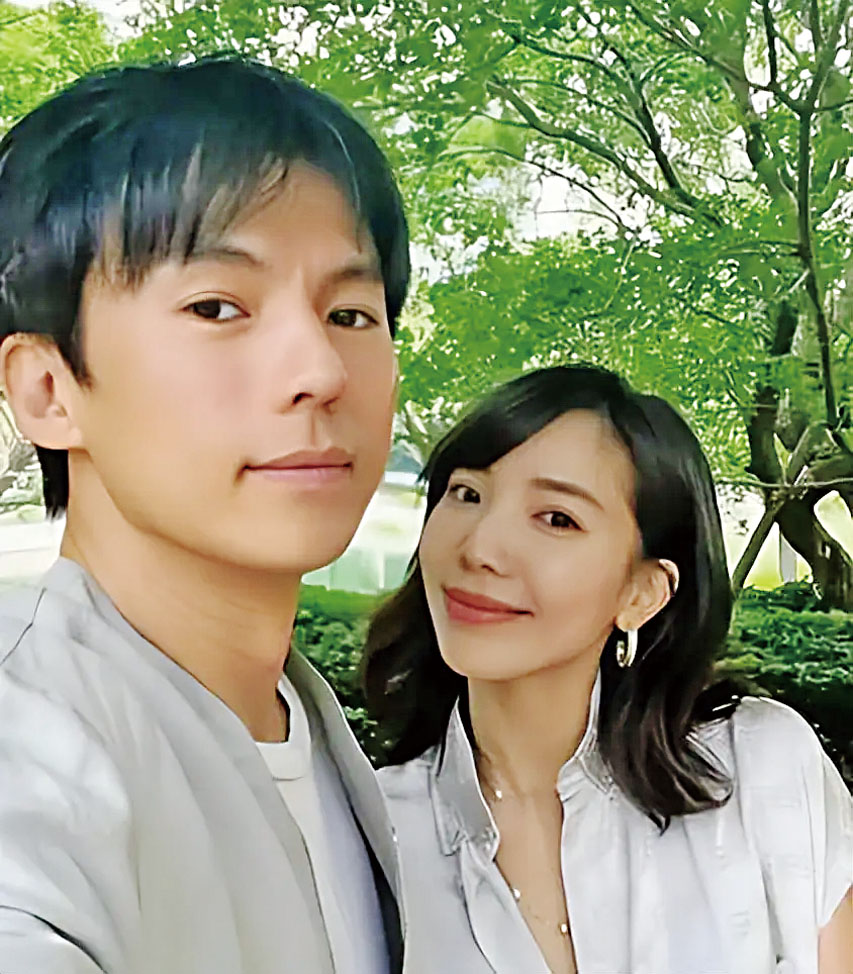 宋寧峰和妻子張婉婷。資料圖片