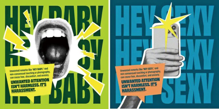 市府將推出十多款英西雙語的反街頭騷擾廣告。Nycendgbv X圖片