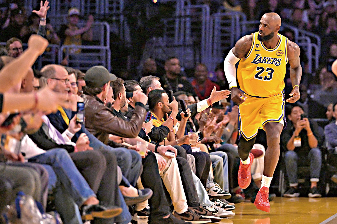 41歲的詹姆斯還在不斷創造新紀錄。美聯社