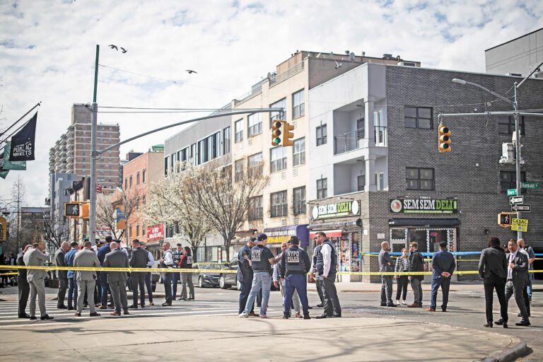 紐市首季發生55宗命案，遠低於去年同期的79宗。Dave Sanders/紐約時報