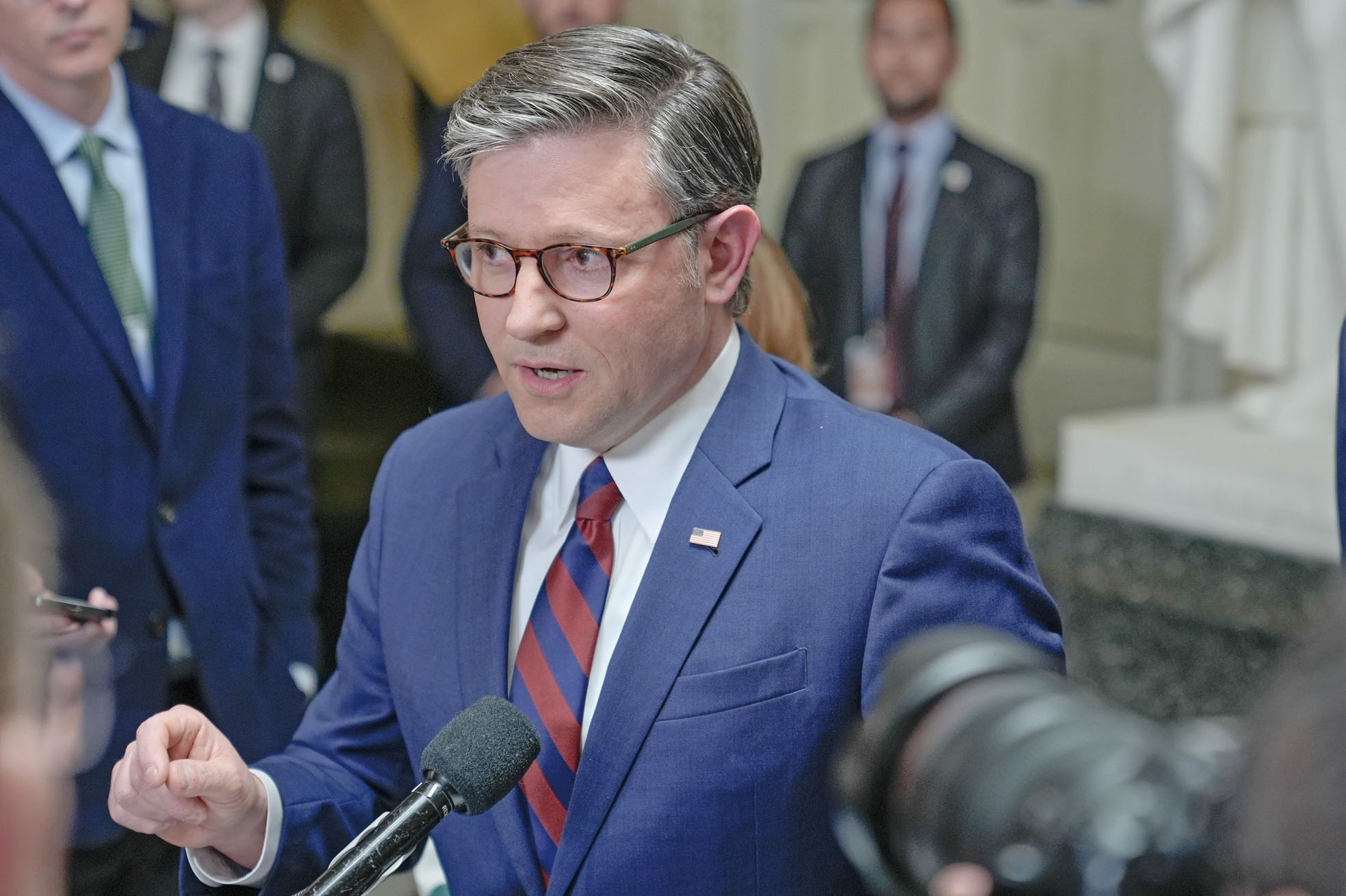 眾議院議長約翰遜宣布一項計劃，將為國土安全部提供全面撥款。 美聯社