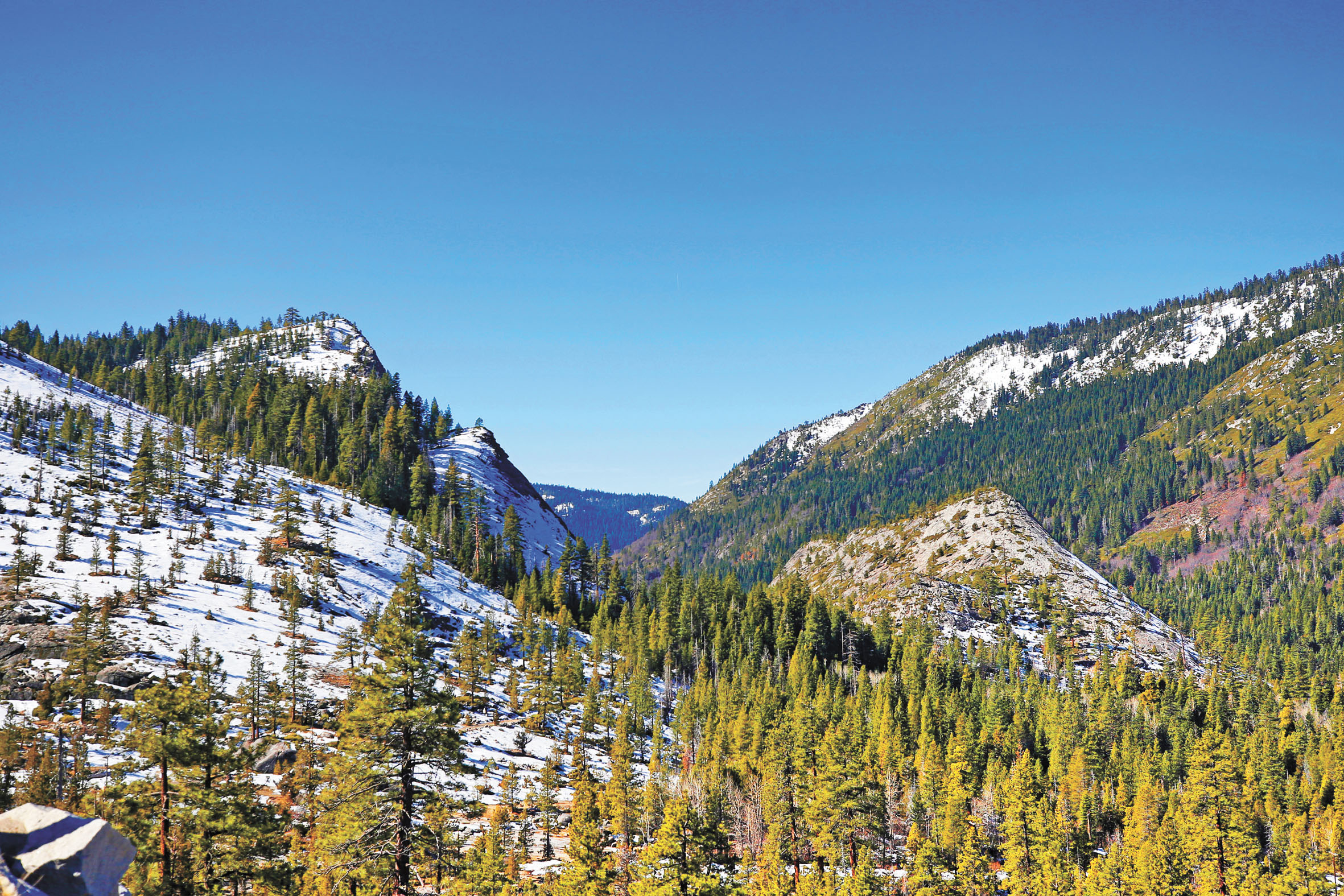 加州今年冬季積雪量成為近代以來第二低。美聯社資料圖