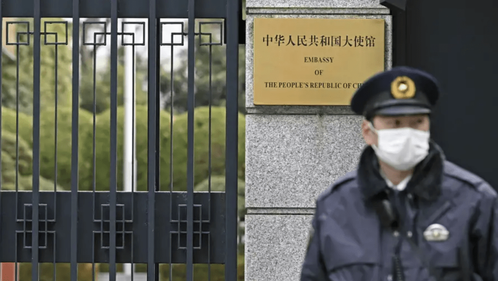 日自衛隊員闖中國使館 日方致歉並將全面檢查全國領館保安