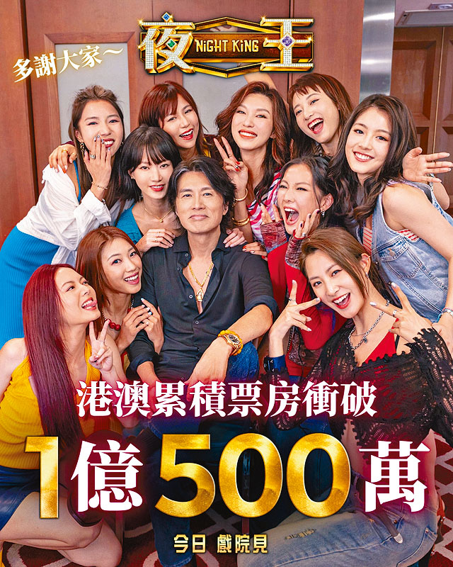 《夜王》票房破1億500萬，慶祝活動陸續有來。