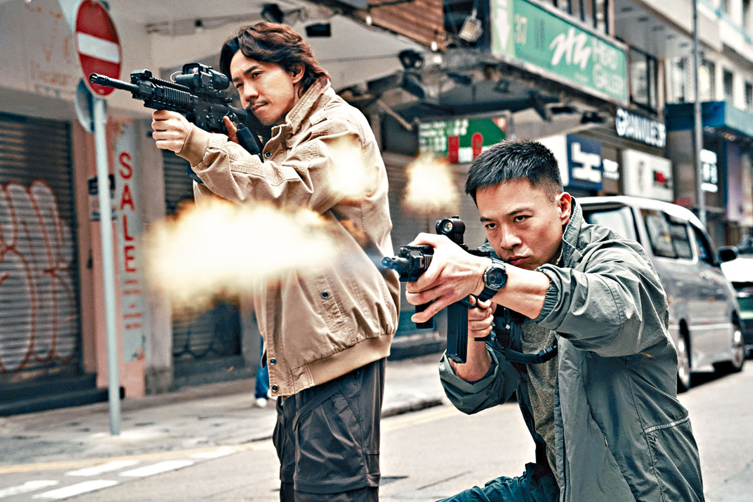 張繼聰、安志杰兩大悍匪氣場十足。