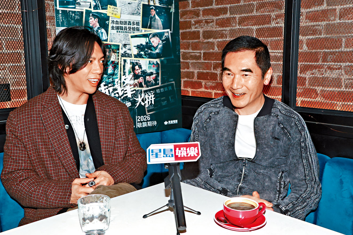 兩人合作無間，分享拍攝時的趣事。