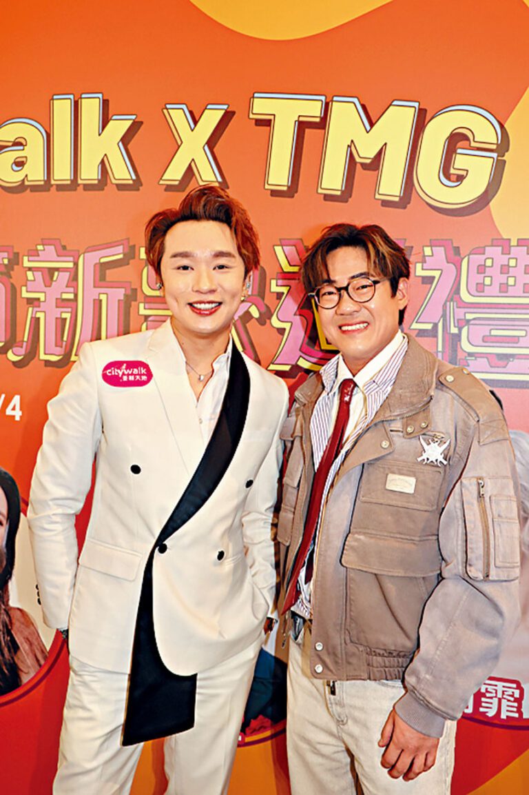 ■王鄭浚仁和羅啟豪（右）大談各自於6月開騷之安排。